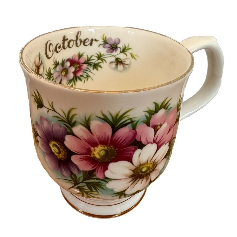 Royal Albert Teacup Flower Of The Month Series Cosmos